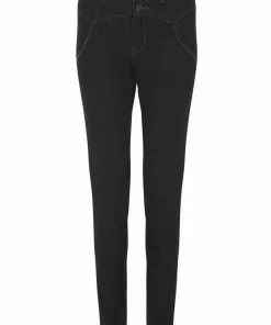 Collectif Rebel Kate 50's Denim Jeans Black New In