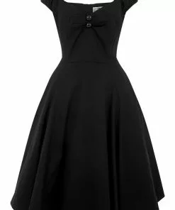 Collectif Dolores Classic 50's Swing Dress Black