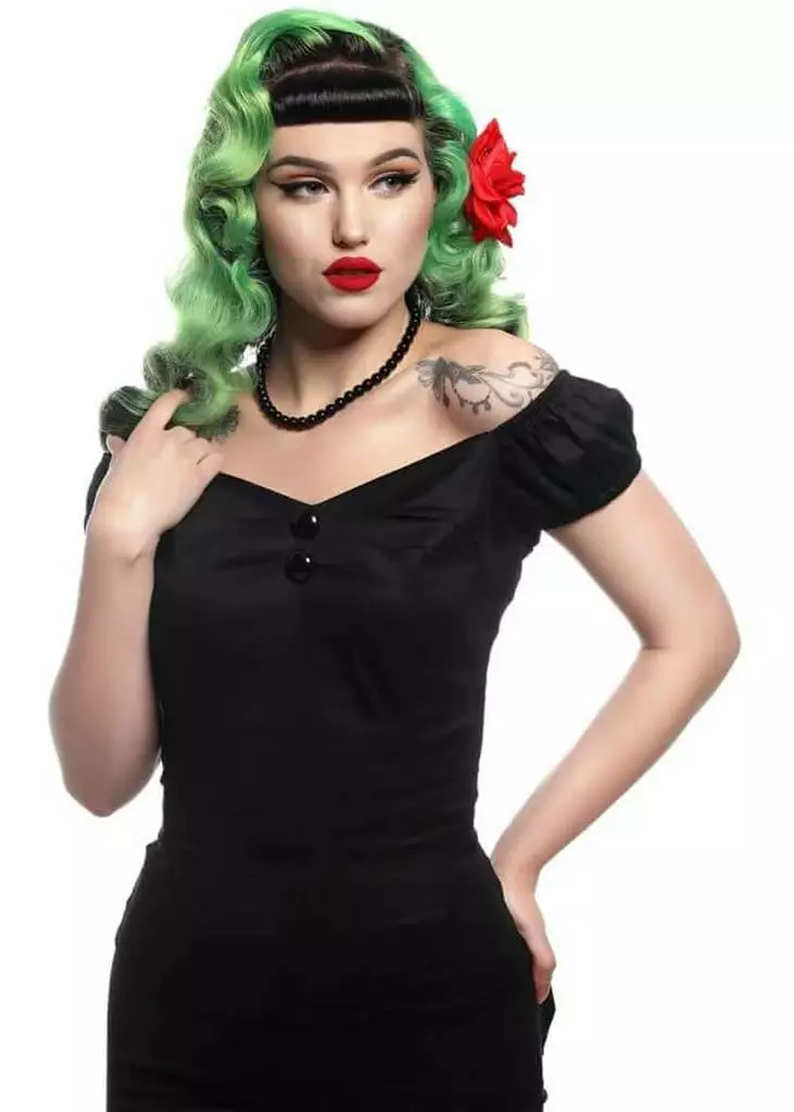Collectif Dolores 50's Top Black New In 4 Collectif Dolores 50's Top Black New In