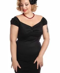 Collectif Dolores 50's Top Black New In 8 Collectif Dolores 50's Top Black New In