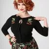 Collectif Charlene Wild Strawberries 50's Cardigan Black 1 Collectif Charlene Wild Strawberries 50's Cardigan Black