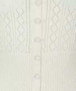 New In Collectif Linda 40's Cardigan Ivory 10 New In Collectif Linda 40's Cardigan Ivory