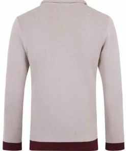 Collectif Men Luca Diamond Long Sleeve 60's Cardigan Red New In