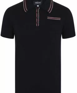 Collectif Heren Pablo Polo Shirt Black