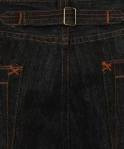 New In Collectif Mens Eddie Denim 40's Jeans Charcoal