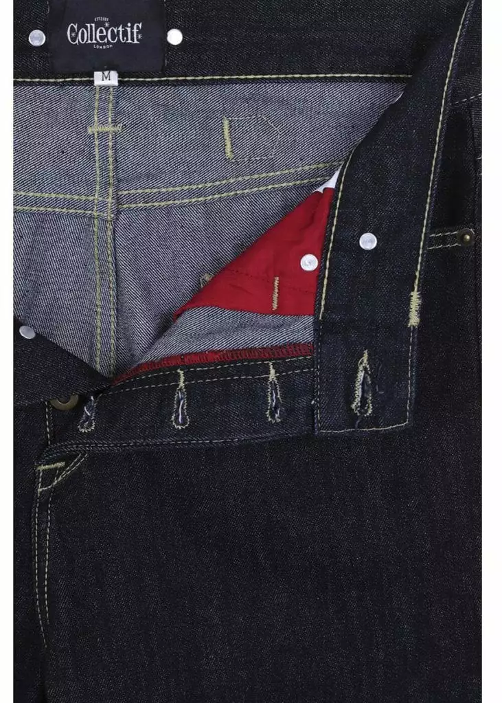 New In Collectif Men Eddie Denim 40's Jeans 10 New In Collectif Men Eddie Denim 40's Jeans