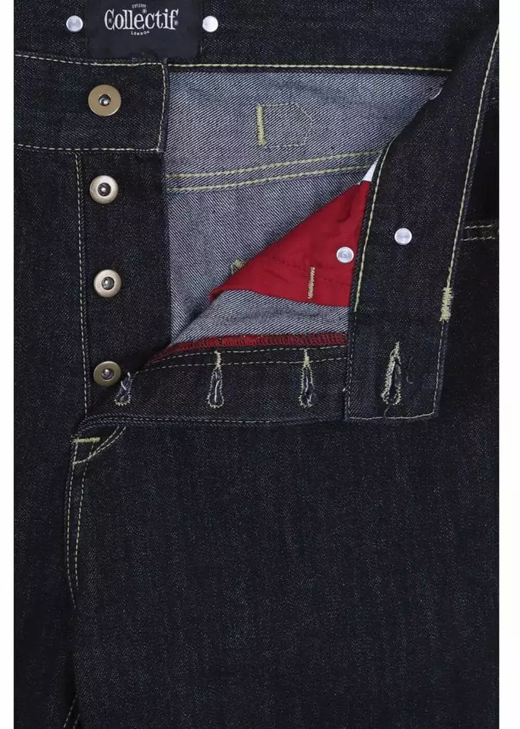 New In Collectif Men Eddie Denim 40's Jeans 9 New In Collectif Men Eddie Denim 40's Jeans