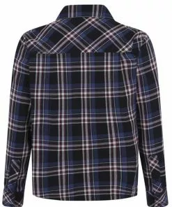 New In Collectif Men Tiago Scot Check Shirt Blue