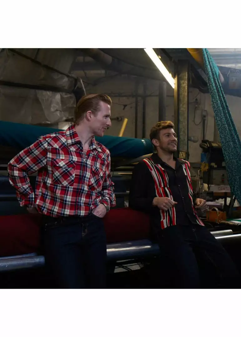 Collectif Men Tiago Mountain Check Shirt Red New In 6 Collectif Men Tiago Mountain Check Shirt Red New In