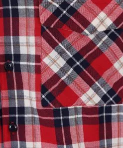 Collectif Men Tiago Mountain Check Shirt Red New In 14 Collectif Men Tiago Mountain Check Shirt Red New In