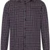Collectif Men Hunter 40's Check Shirt Wine New In 2 Collectif Men Hunter 40's Check Shirt Wine New In