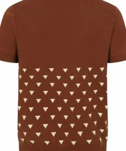 New In Collectif Mens Scott Mountain Wolf 50's Jumper Brown