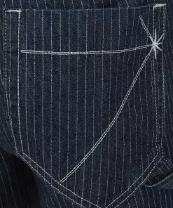 Collectif Mens Johnny Striped Jeans Blue White 10 Collectif Mens Johnny Striped Jeans Blue White