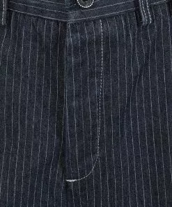 Collectif Mens Johnny Striped Jeans Blue White 12 Collectif Mens Johnny Striped Jeans Blue White