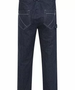 Collectif Mens Johnny Striped Jeans Blue White 11 Collectif Mens Johnny Striped Jeans Blue White