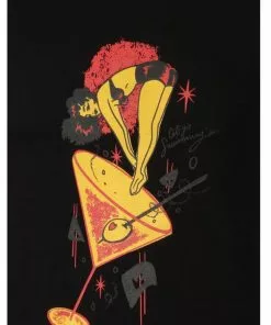 New In Collectif Mens Jake Let's Go Swimming 50's T-Shirt Black Burgundy 9 New In Collectif Mens Jake Let's Go Swimming 50's T-Shirt Black Burgundy