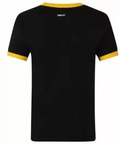 Collectif Mens Ringer Biker 50's T-Shirt Black Yellow 10 Collectif Mens Ringer Biker 50's T-Shirt Black Yellow