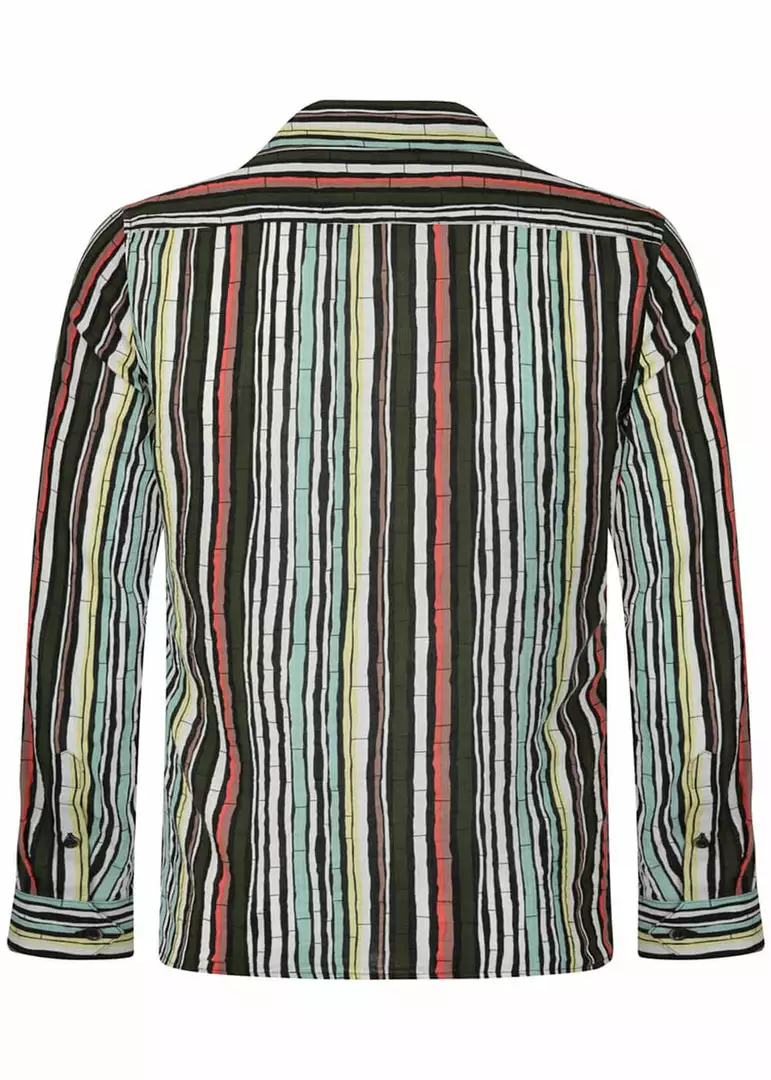 Collectif Mens Jamie Bamboo 50's Shirt Black New In 6 Collectif Mens Jamie Bamboo 50's Shirt Black New In