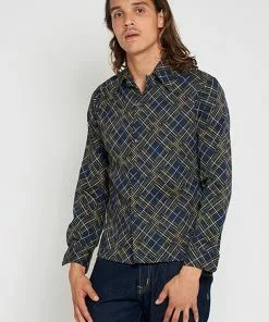 Collectif Men Adam Brighton 50's Shirt Navy New In