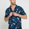 Collectif Mens Oscar Tomika Haiti 50's Shirt Navy New In 2 Collectif Mens Oscar Tomika Haiti 50's Shirt Navy New In