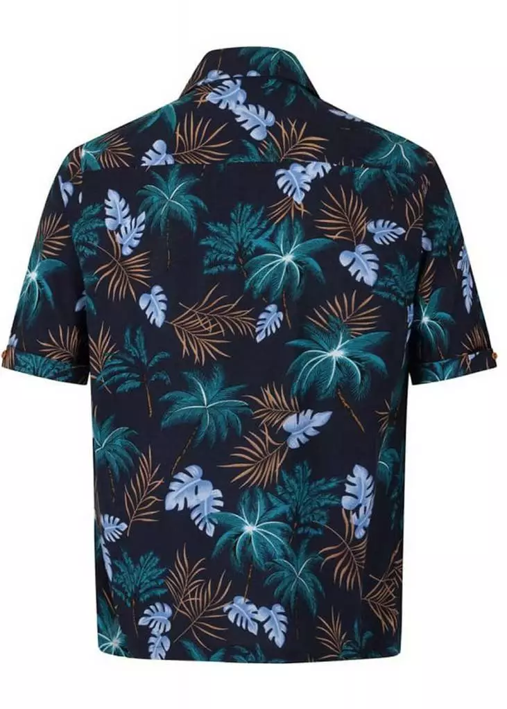 Collectif Mens Oscar Tomika Haiti 50's Shirt Navy New In 6 Collectif Mens Oscar Tomika Haiti 50's Shirt Navy New In