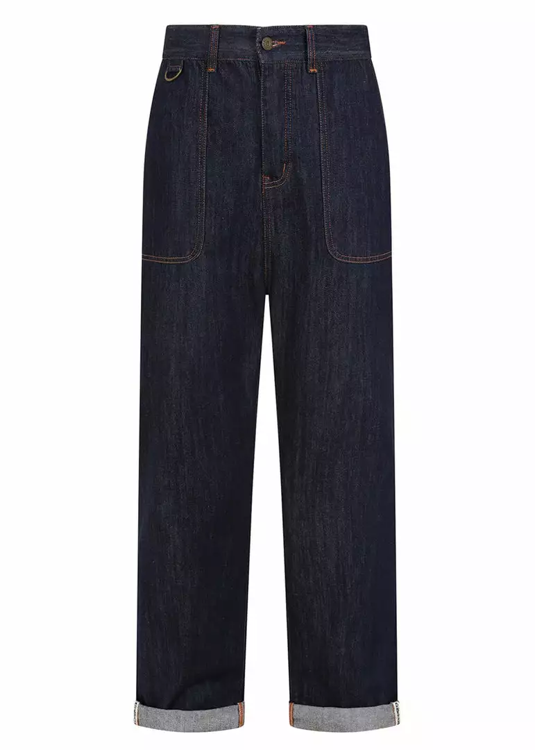 Collectif Mens Axel Jeans Denim Blue 4 Collectif Mens Axel Jeans Denim Blue