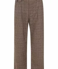 Collectif Mens Edison 40's Trousers Brown