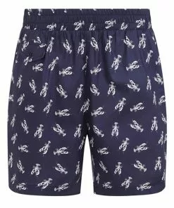 Collectif Mens Martin Lobster Shorts Navy