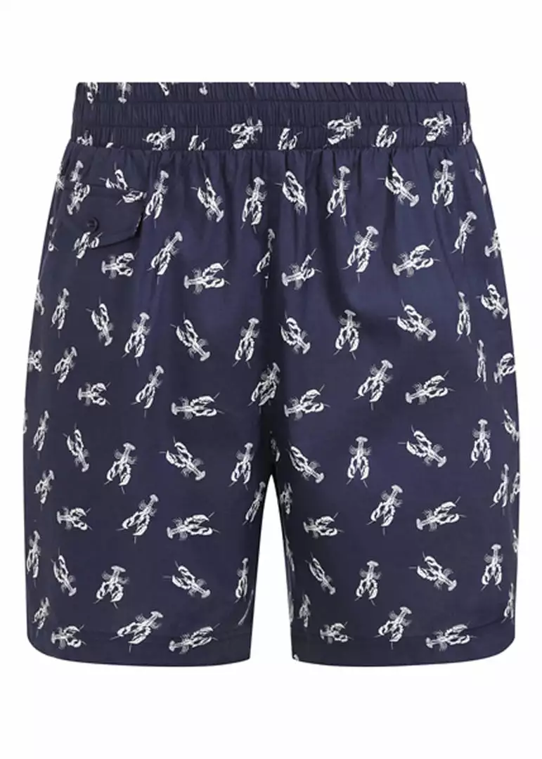 Collectif Mens Martin Lobster Shorts Navy 3 Collectif Mens Martin Lobster Shorts Navy