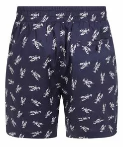 Collectif Mens Martin Lobster Shorts Navy 9 Collectif Mens Martin Lobster Shorts Navy