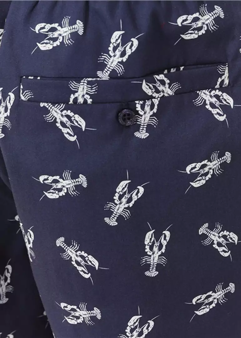 Collectif Mens Martin Lobster Shorts Navy 7 Collectif Mens Martin Lobster Shorts Navy