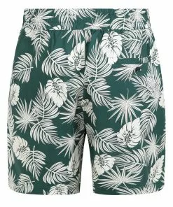 Collectif Mens Martin Deep Palm Shorts Green New In 10 Collectif Mens Martin Deep Palm Shorts Green New In
