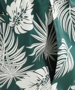 Collectif Mens Martin Deep Palm Shorts Green New In 11 Collectif Mens Martin Deep Palm Shorts Green New In