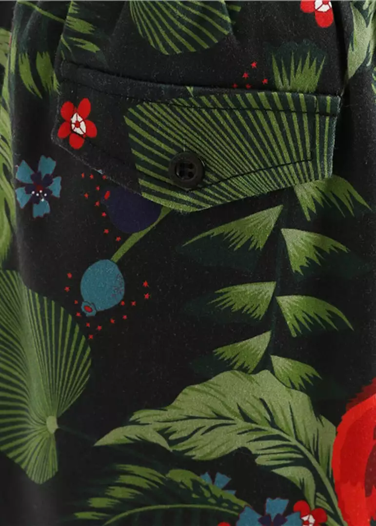 New In Collectif Mens Martin Parrot Shorts Black 6 New In Collectif Mens Martin Parrot Shorts Black