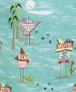 Collectif Lorna Motel 50's Pencil Dress Blue New In