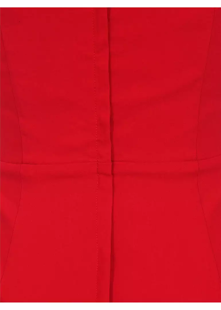 Collectif Ridly 50's Pencil Dress Red 6 Collectif Ridly 50's Pencil Dress Red