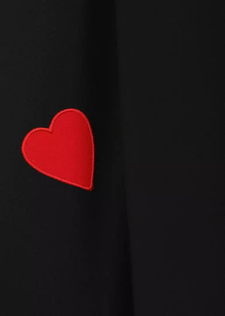 Collectif Valentine Hearts 50's Swing Dress Black New In 5 Collectif Valentine Hearts 50's Swing Dress Black New In