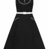 New In Collectif Kinsley Sailor 60's Swing Dress Black 1 New In Collectif Kinsley Sailor 60's Swing Dress Black