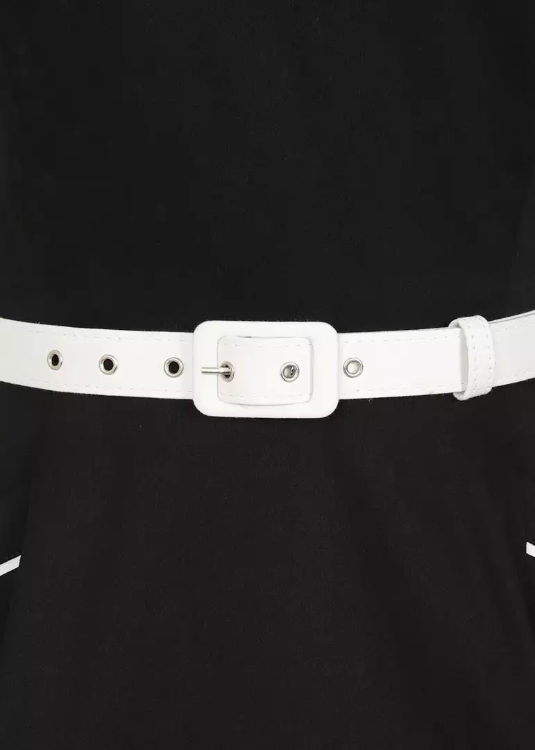 New In Collectif Kinsley Sailor 60's Swing Dress Black 5 New In Collectif Kinsley Sailor 60's Swing Dress Black