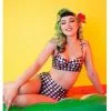 Collectif X Playful Promises Watermelon Gingham 50's Bikini Top New In 1 Collectif X Playful Promises Watermelon Gingham 50's Bikini Top New In