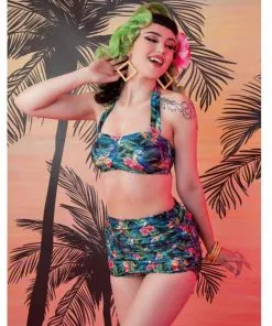 Collectif X Playful Promises Jungle Bikini Top Multi Colour New In