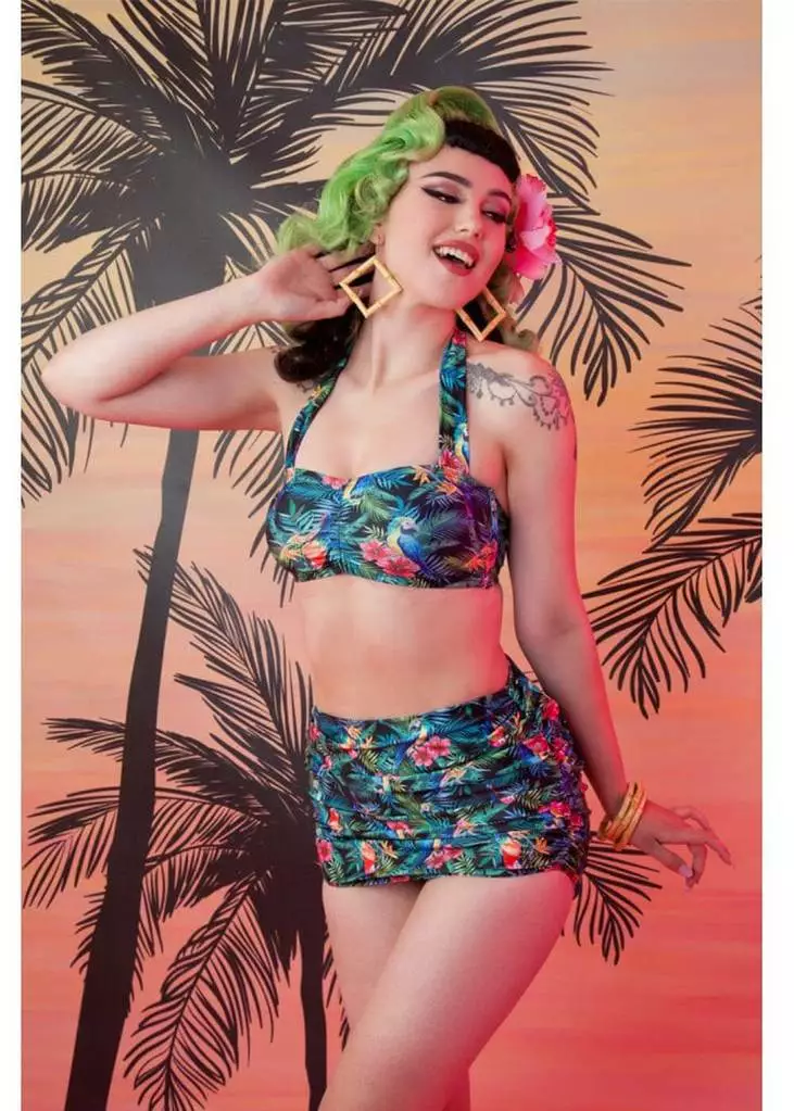 Collectif X Playful Promises Jungle Bikini Top Multi Colour New In 3 Collectif X Playful Promises Jungle Bikini Top Multi Colour New In