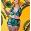 New In Collectif X Playful Promises Green Palm 50's Bikini Briefs Multi 1 New In Collectif X Playful Promises Green Palm 50's Bikini Briefs Multi