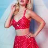 New In Collectif X Playful Promises Polkadot Knot 50's Bikini Briefs Skirt Red 1 New In Collectif X Playful Promises Polkadot Knot 50's Bikini Briefs Skirt Red