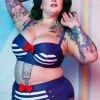 Collectif X Playful Promises Nautical 50's Bikini Top Multicolour New In
