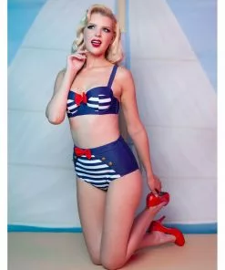 New In Collectif X Playful Promises Nautical 50's Bikini Briefs Multi 7 New In Collectif X Playful Promises Nautical 50's Bikini Briefs Multi