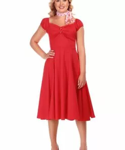 Collectif Dolores Classic 50's Swing Dress Red New In 8 Collectif Dolores Classic 50's Swing Dress Red New In