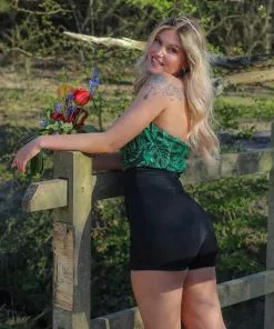 Collectif Nomi High Waist Shorts Black New In 13 Collectif Nomi High Waist Shorts Black New In