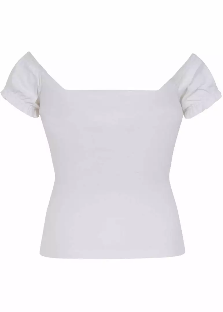 New In Collectif Sasha T-Shirt White 5 New In Collectif Sasha T-Shirt White