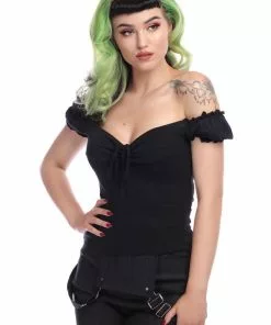 Collectif Sasha T-Shirt Black New In